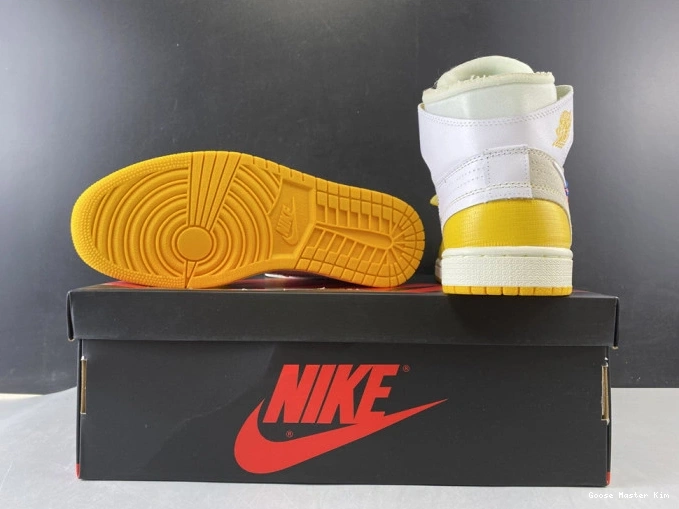 Powder Air NRG AQ0818-149 White Dark 1 Off-White Jordan x Yellow-Cone 0817